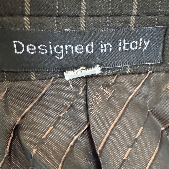 Tessori Uomo Striped Blazer Super 150s Hand Tailored Sport Coat Jacket 38S - Picture 8 of 10